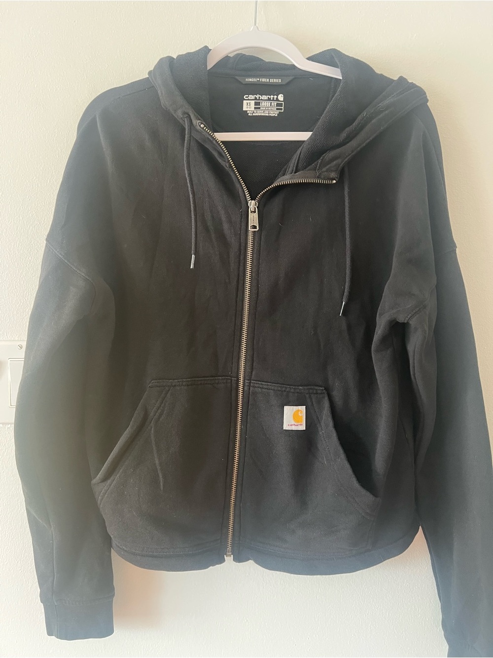 Carhartt Black Tencel™ Fiber Series Full Zip Hoodie Women’s XS Workwear Work
